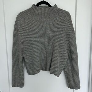 Gray Ribbed Sweater
